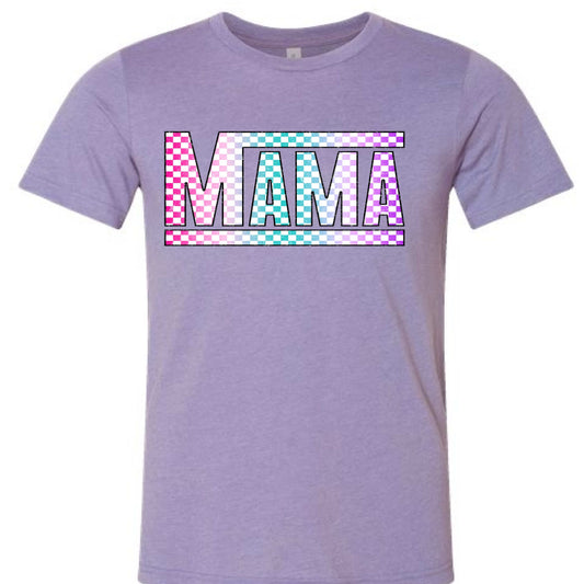 Retro Checkered Mama Tee