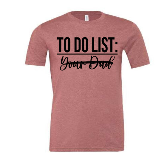 To Do List black writing