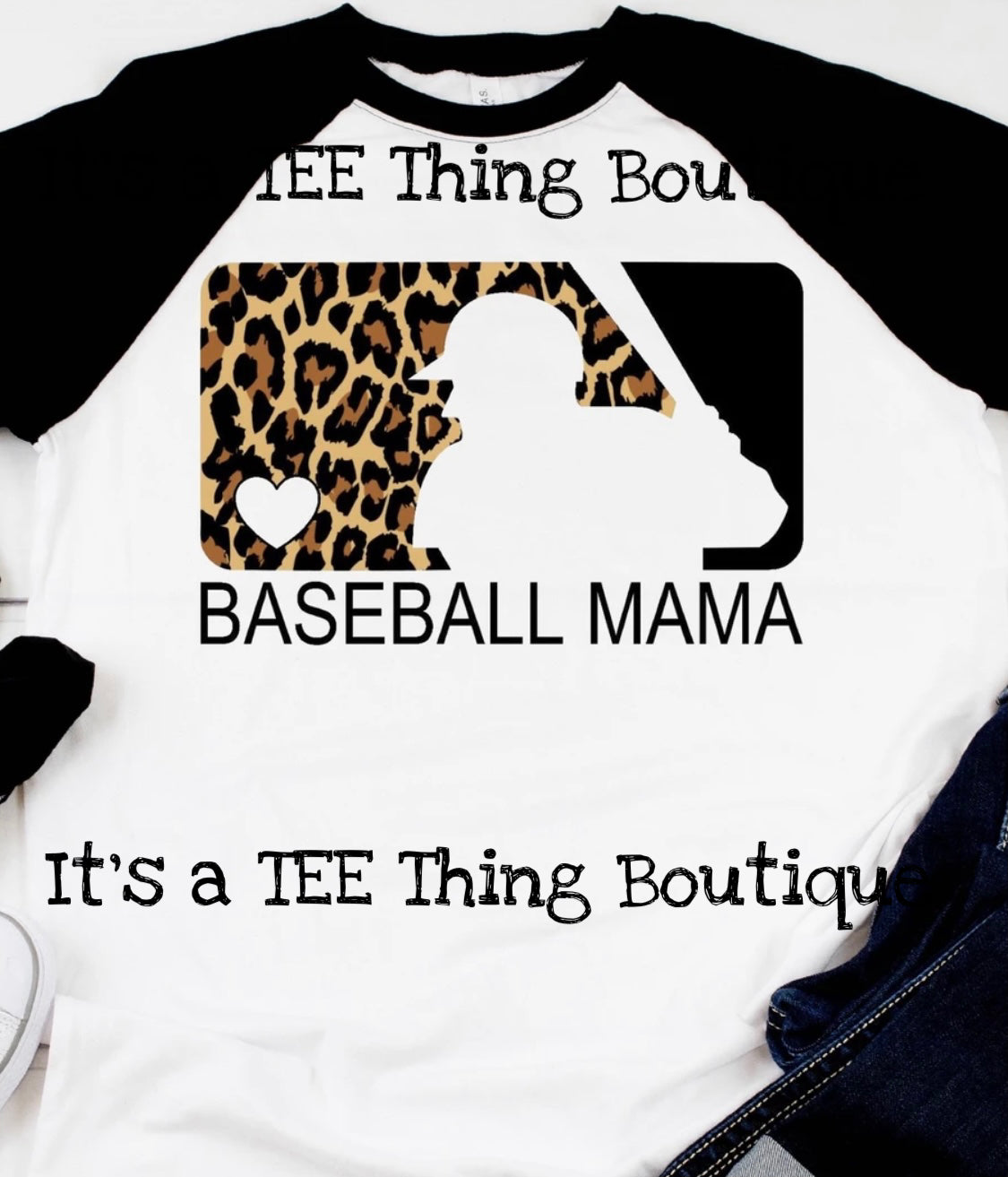 Baseball mama Leopard